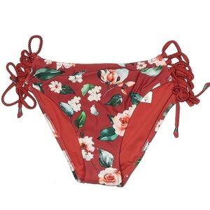 NWT Cupshe Women’s Floral Bikini Bottom with Side Ties